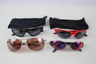 4 x Oakley Sunglasses Inc Sleeves - Items are in previously owned condition Signs of age & wear