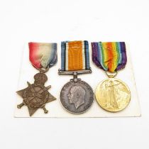 WWI 1914- 15 star trio names 43523 Pte. Sgt. J Peacock RAMC -
