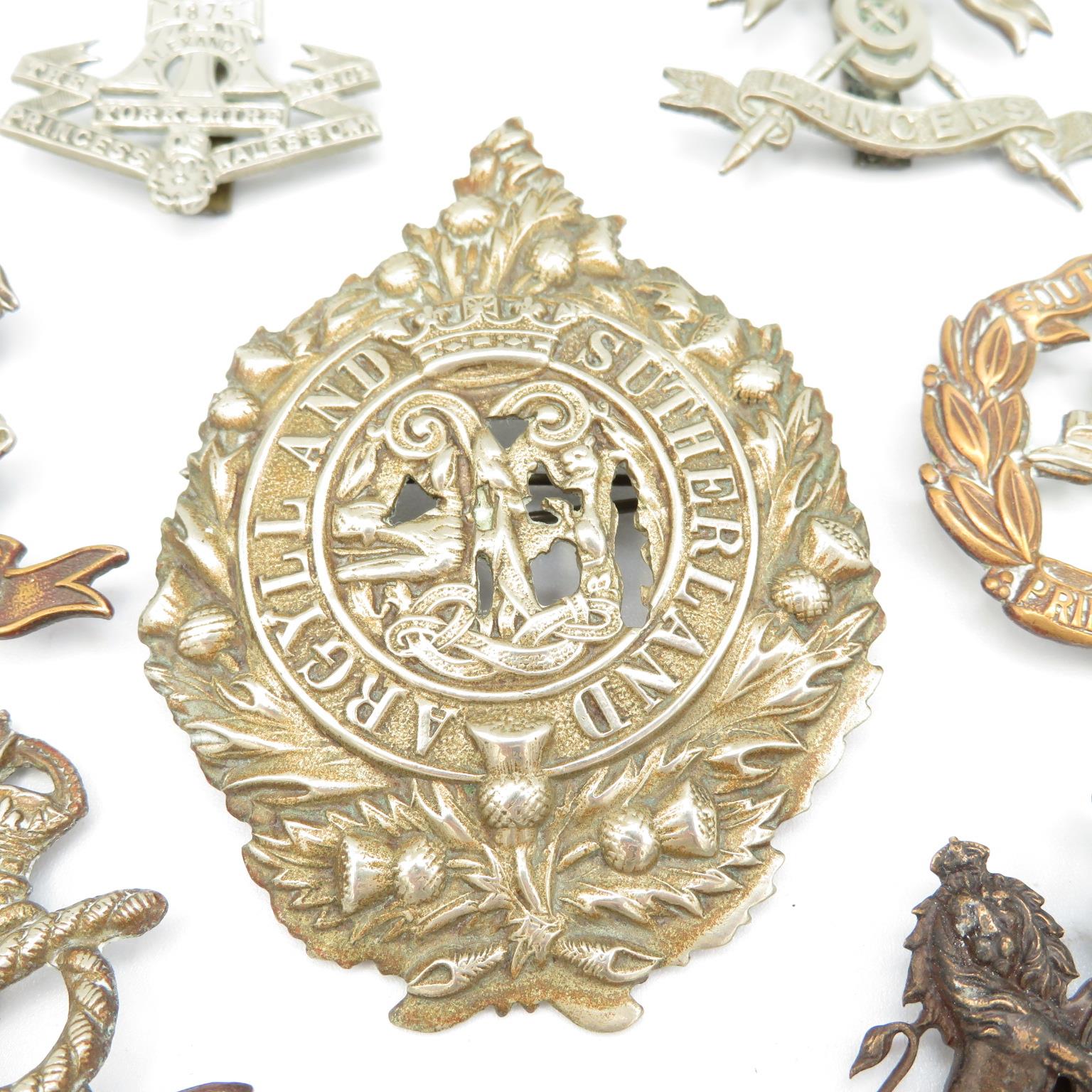 15x Military cap badges including Canadian and South Lancs etc. - - Image 5 of 15