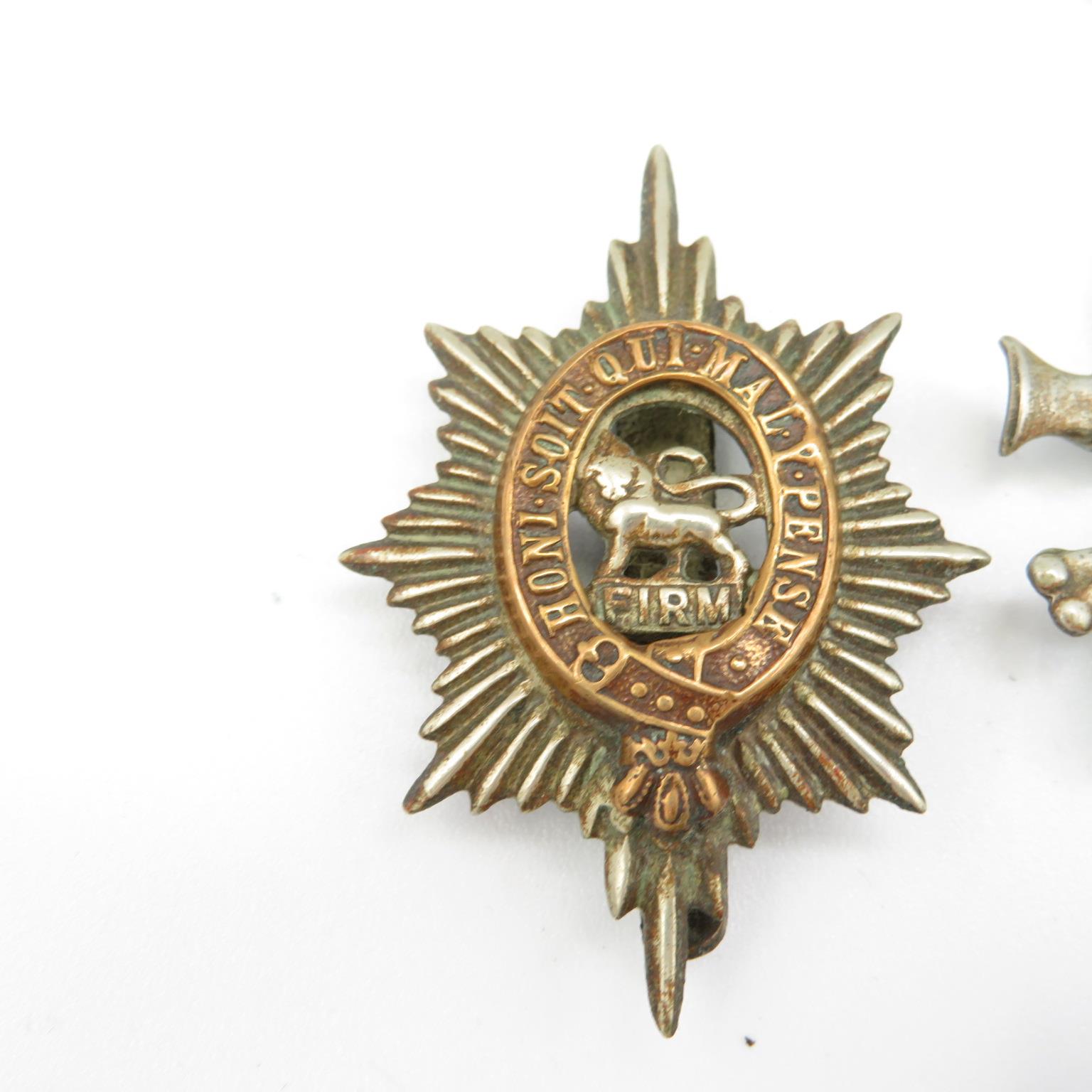 18x Military cap badges including Royal Scots Fusiliers and Lancers etc. - - Image 7 of 19