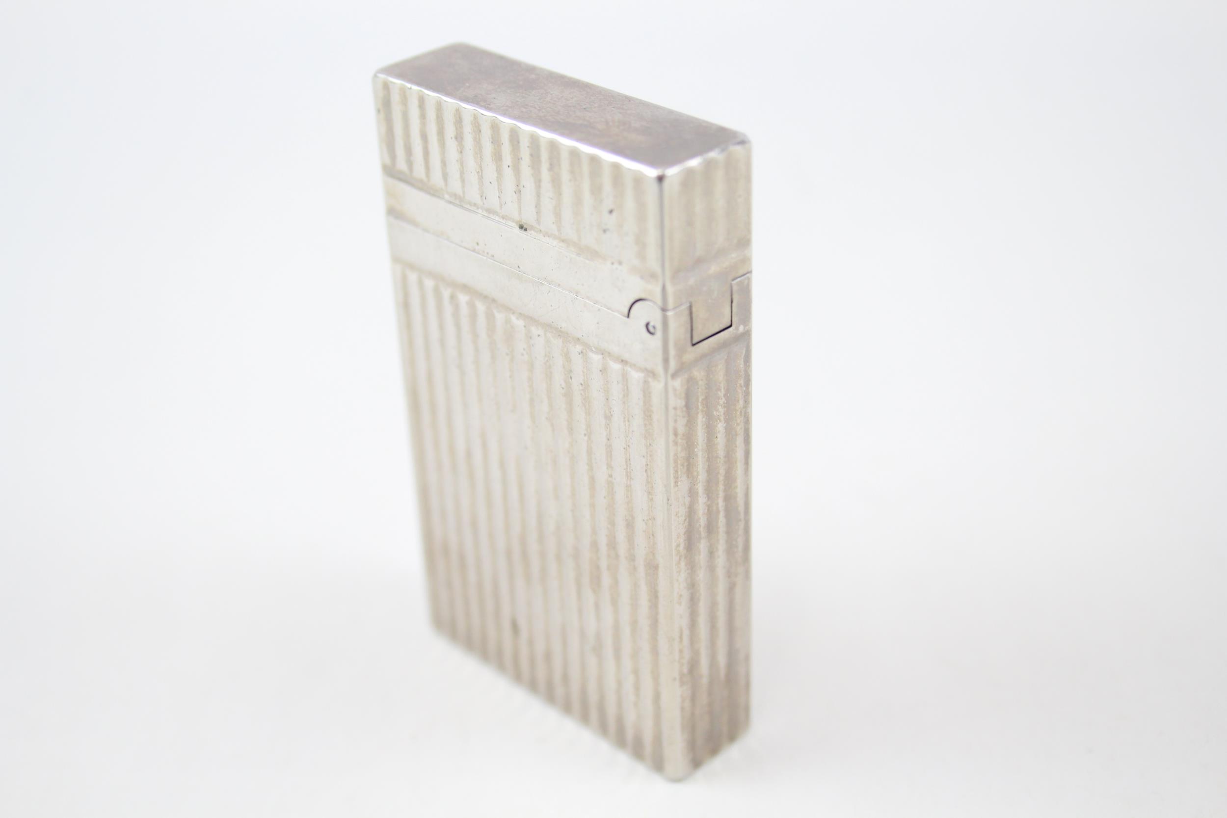 S.T DUPONT Paris Silver Plated Cigarette Lighter - 4FKI2JB (136g) - UNTESTED In previously owned - Image 4 of 5