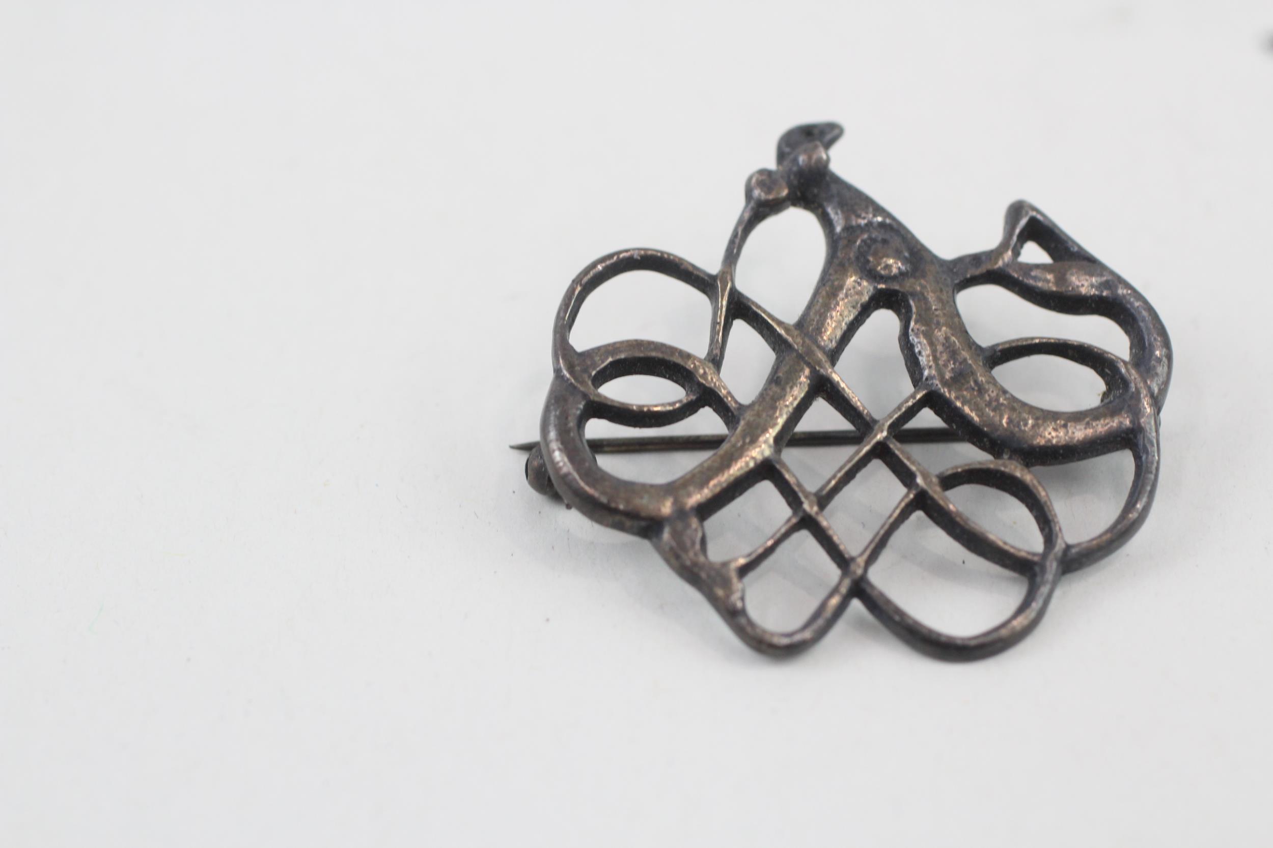 Silver Viking replica brooch by David Anderson (10g) - Image 4 of 6