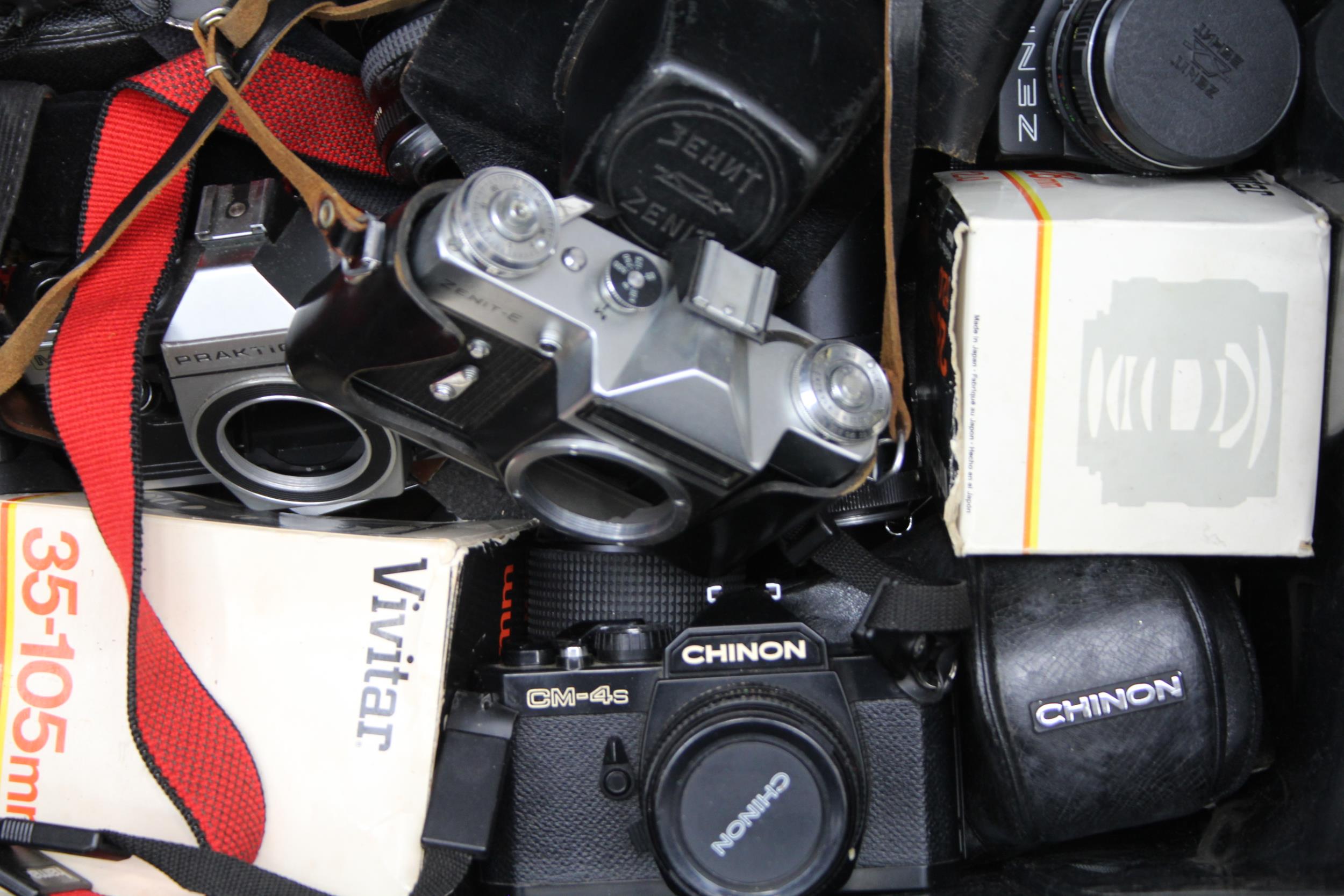 SLR Vintage Film Cameras Inc Canon, Pentax, Minolta Etc w/ Misc Lenses Job Lot - SLR Vintage Film - Bild 4 aus 6