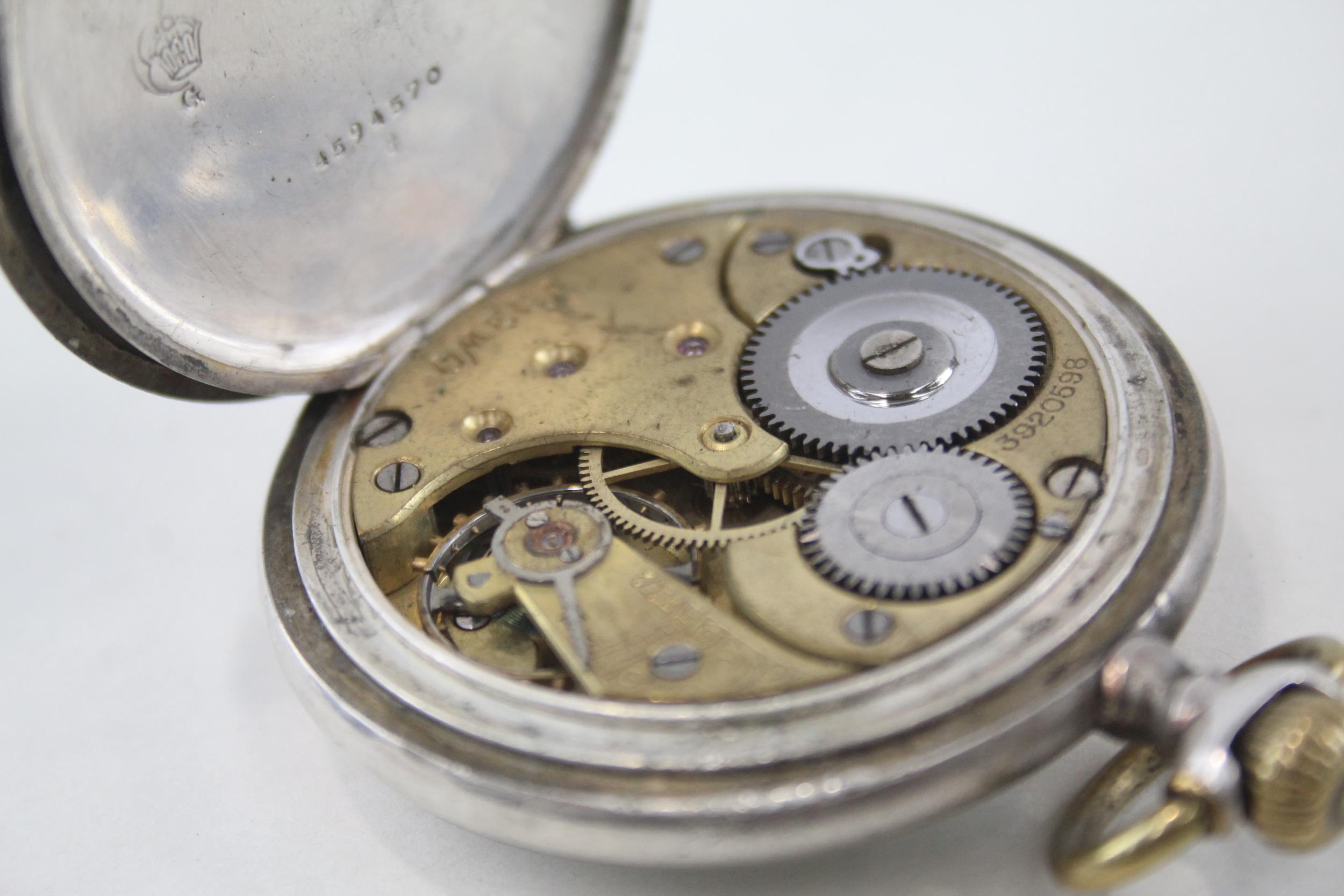 OMEGA .800 Silver Gents Vintage Pocket Watch Hand-wind WORKING - OMEGA .800 Silver Gents Vintage - Image 3 of 4