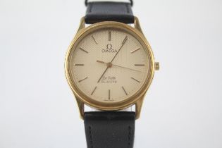 OMEGA DE VILLE Gents Gold Tone WRISTWATCH Quartz WORKING - OMEGA DE VILLE Gents Gold Tone WRISTWATCH