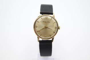SMITHS ASTRAL NAIONAL 17 9ct Gold Cased Gents WRISTWATCH Hand-wind WORKING - SMITHS ASTRAL NAIONAL