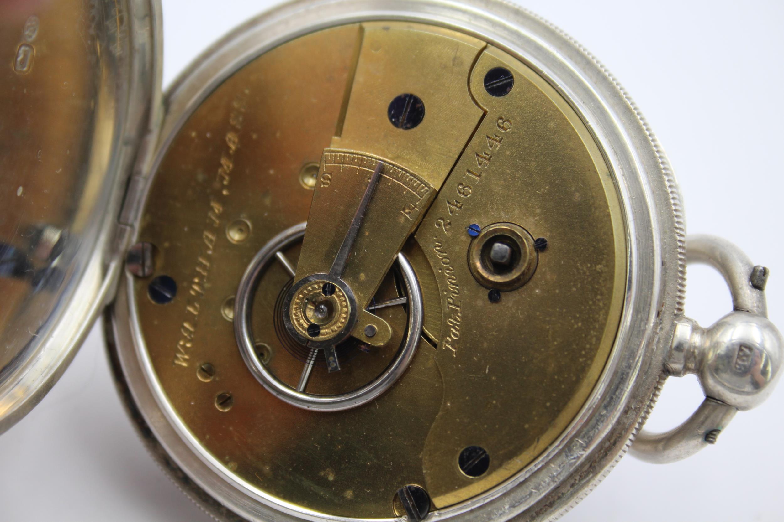 WALTHAM Sterling Silver Gents Vintage Pocket Watch Key-wind WORKING - WALTHAM Sterling Silver - Image 5 of 5