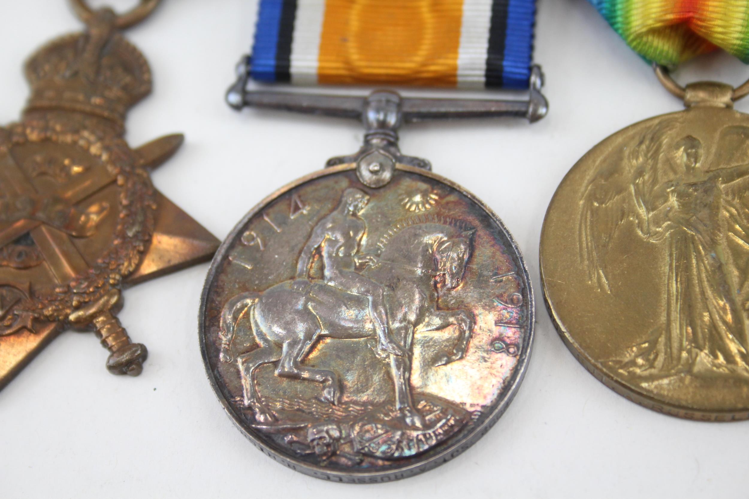 WW1 1914 Mons Star - Territorial Medal Mounted Group - WW1 1914 Mons Star - Territorial Medal - Image 3 of 8