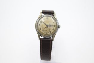 BAUME & MERCIER Gents Vintage Military Style WRISTWATCH Hand-wind WORKING - BAUME & MERCIER Gents