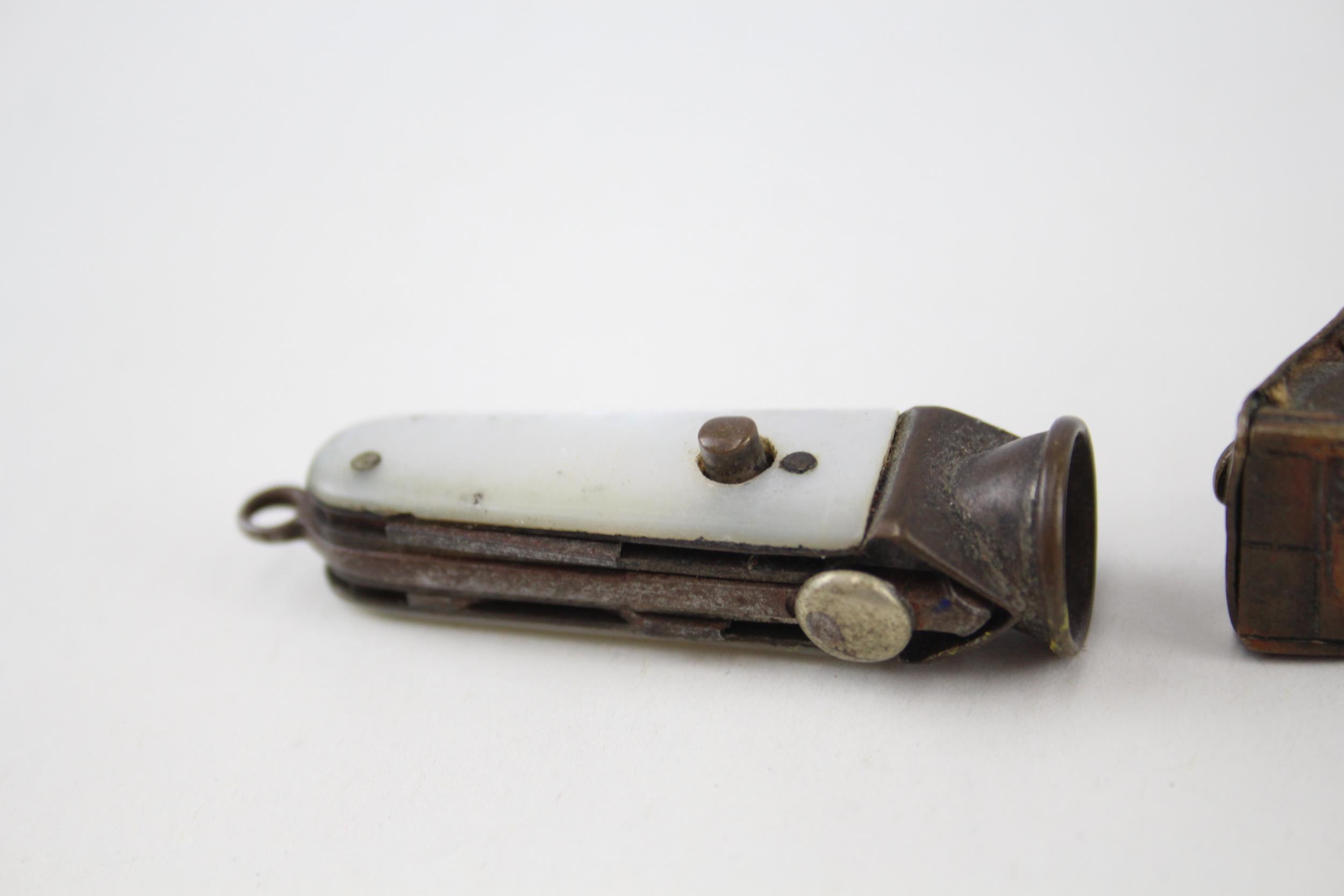 Cigar / Cigarillo Cutters & Pipe Smokers Tool Inc MOP Antique Novelty Privy x 3 - Cigar / - Image 2 of 6