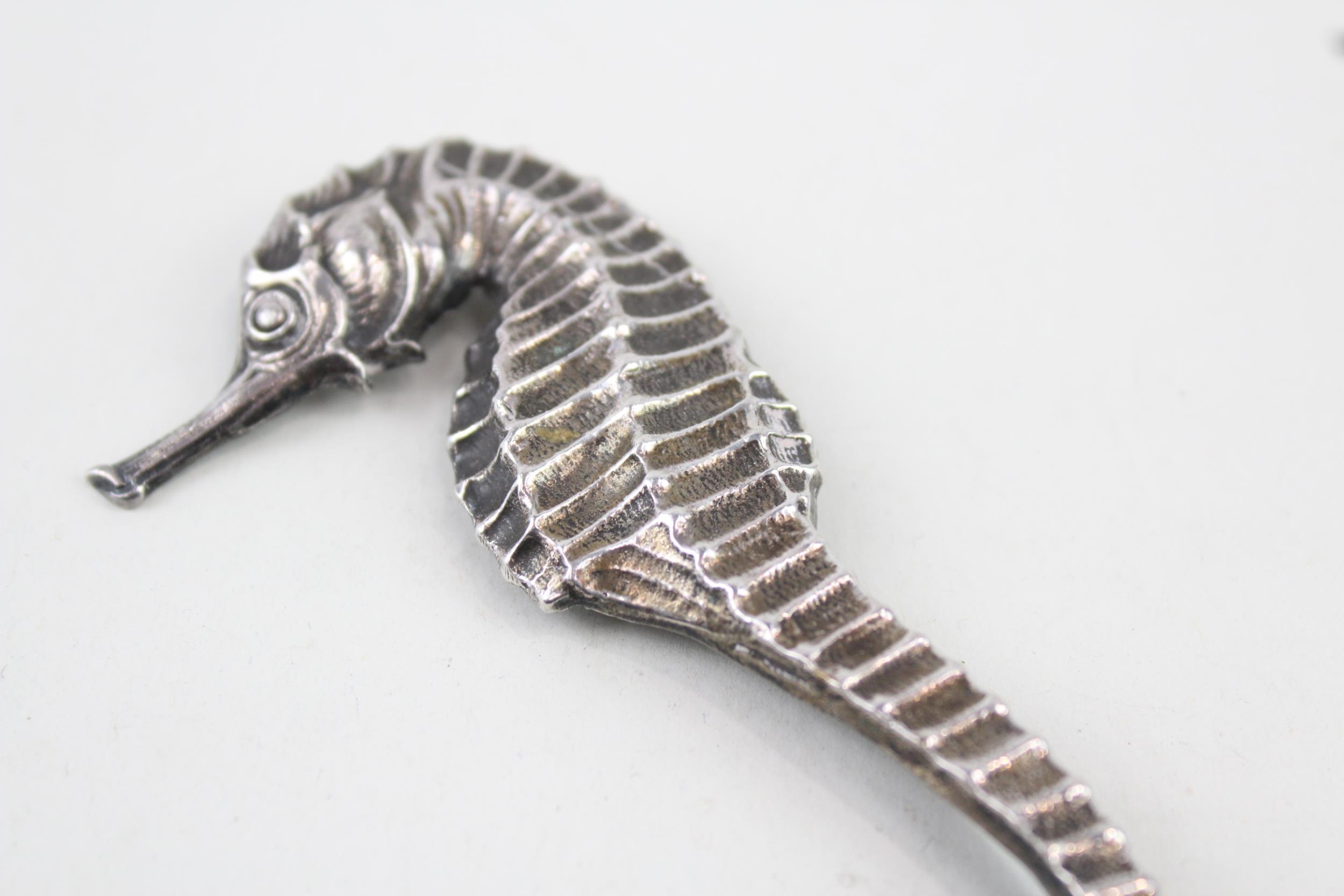 Silver seahorse brooch stamped Black, Starr & Gorham by Cini (15g) - Image 3 of 7