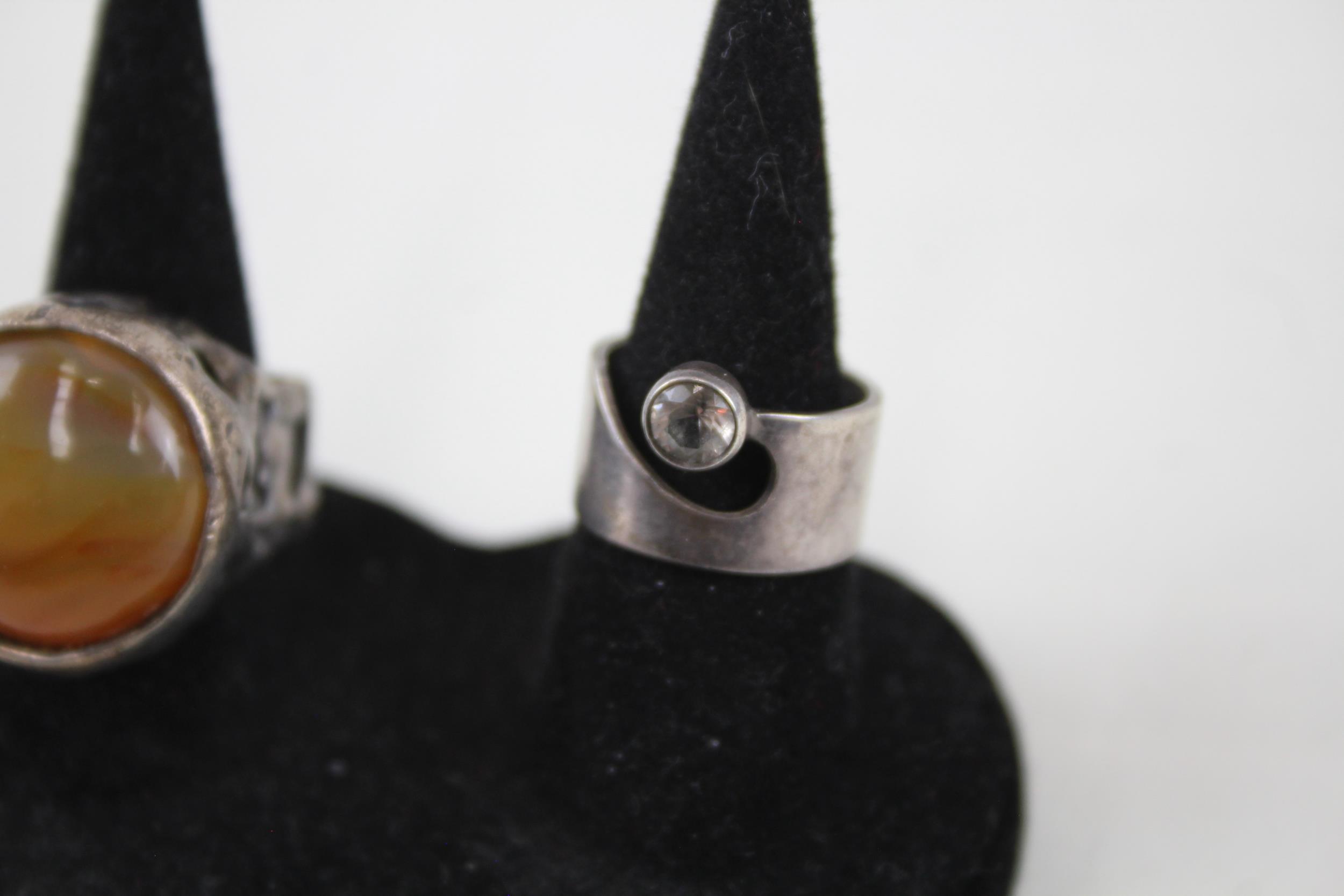 Two silver mid-century Finnish rings (19g) - Image 3 of 7
