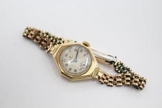 ROLEX 9ct Gold Cased Ladies Vintage WRISTWATCH Hand-wind WORKING - ROLEX 9ct Gold Cased Ladies