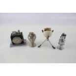 Vintage Table Lighters Inc Rare Ronson Art Deco Touch Tip & Novelty Golf Ball x4 - Vintage Table