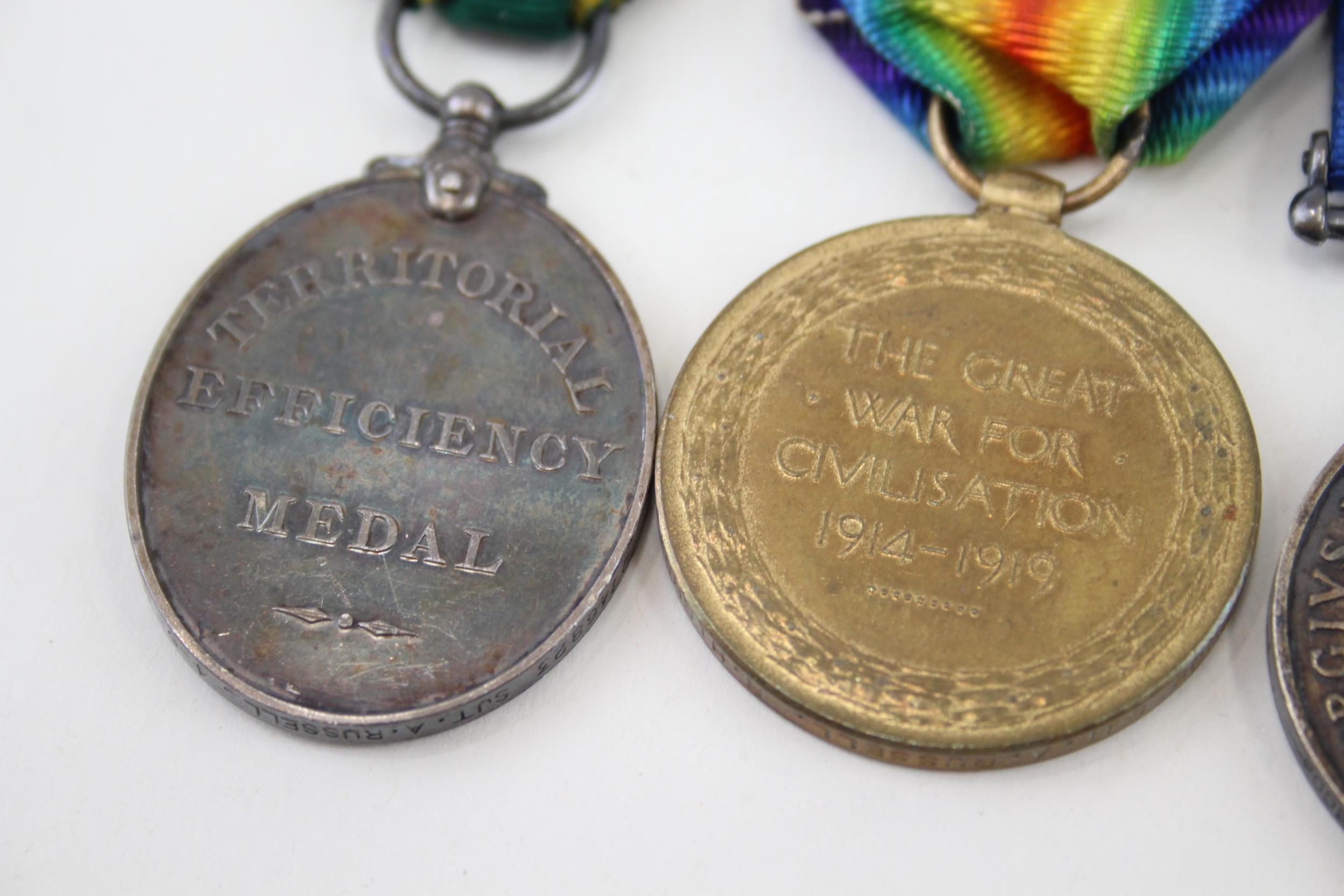 WW1 1914 Mons Star - Territorial Medal Mounted Group - WW1 1914 Mons Star - Territorial Medal - Image 7 of 8
