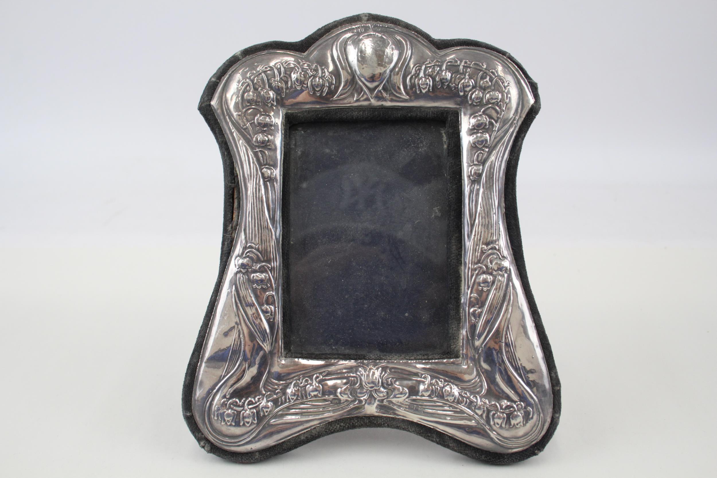 Vintage 1987 London Sterling Silver Art Nouveau Style Photograph Frame (230g) - Maker -