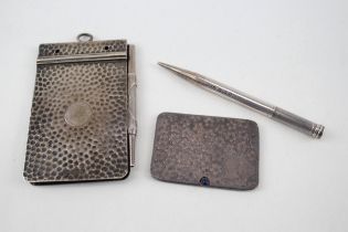 3 x Antique / Vintage Hallmarked .925 Sterling Silver Desk Accessories (109g) - Inc S.Mordan & Co.