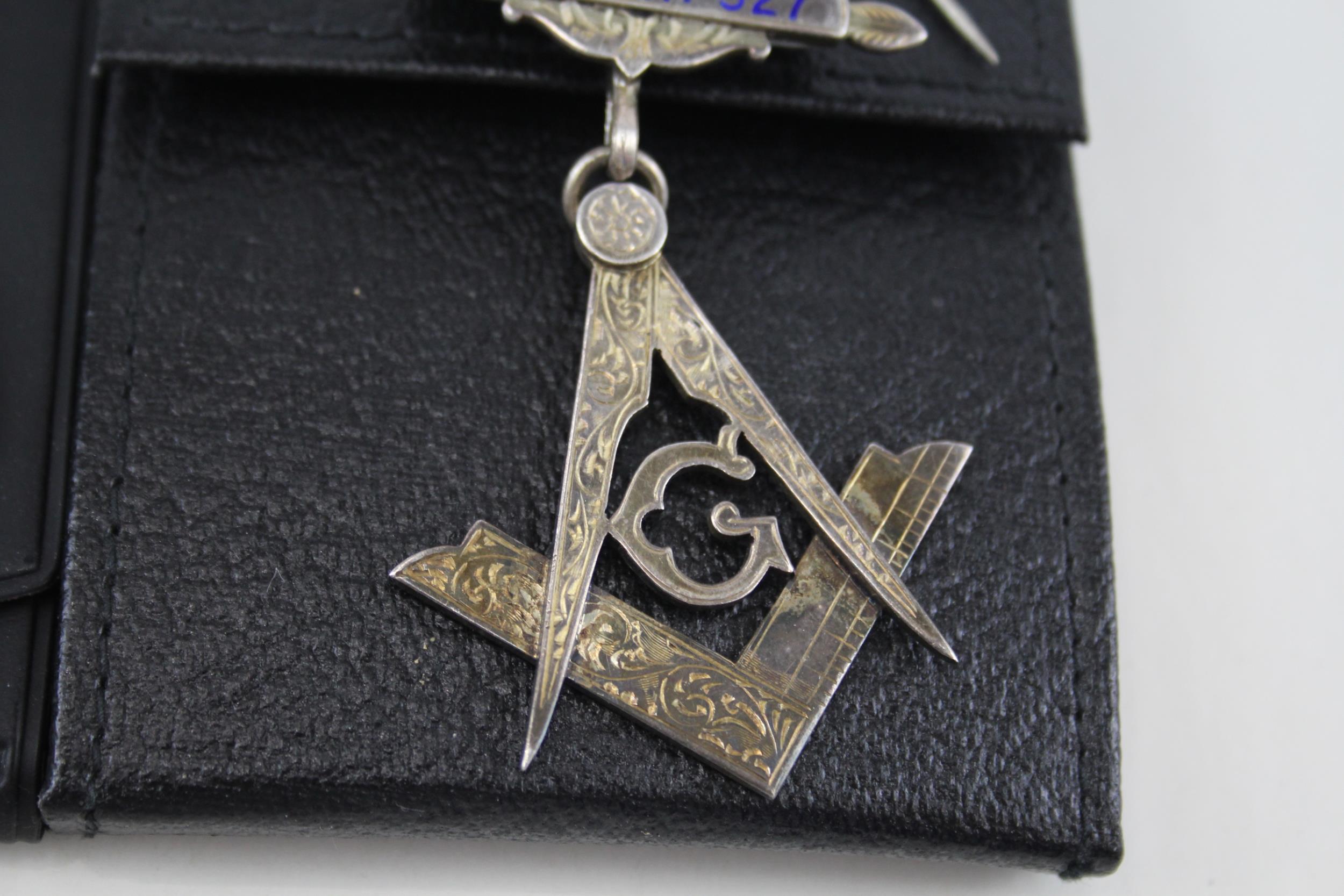 Sterling Silver Masonic R.A.O.B Cased Jewels x 3 inc. Prov Grand Primo 110g - Sterling Silver - Image 7 of 9