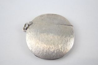 Vintage Stamped .800 Continental Silver Circular Vesta Case / Match Case (16g) - Diameter - 4.6cm In