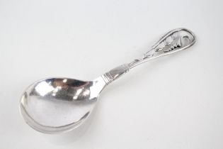 Vintage GEORG JENSEN Hallmarked .925 Sterling Silver Pea Pod Serving Spoon (32g) - Hallmarked 1927