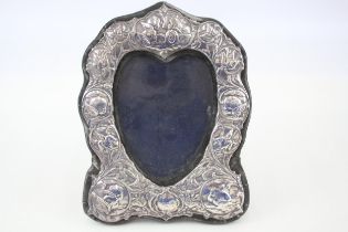 Vintage 1987 London Sterling Silver Cherub Detailed Photograph Frame (275g) - Maker - Unidentifiable