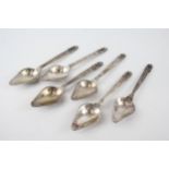 6 x Vintage GEORG JENSEN Stamped .925 Sterling Silver 'Acorn' Spoons (175g) - Hallmarked 1931 London