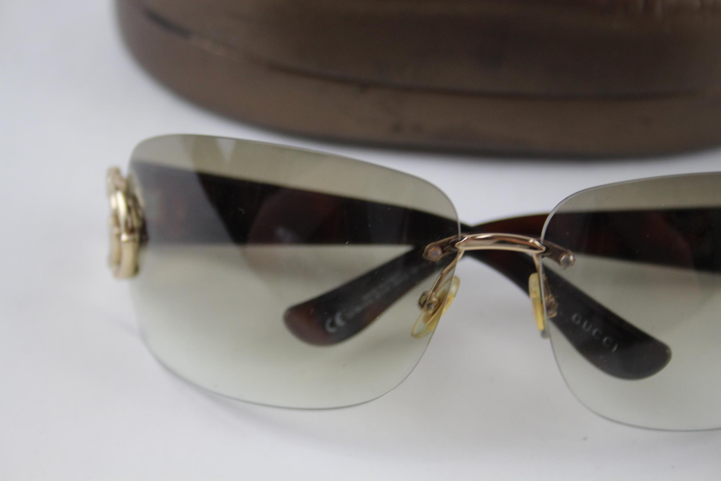 Designer Gucci Sunglasses In Case - Items are in previously owned condition Signs of age & wear - Image 2 of 8