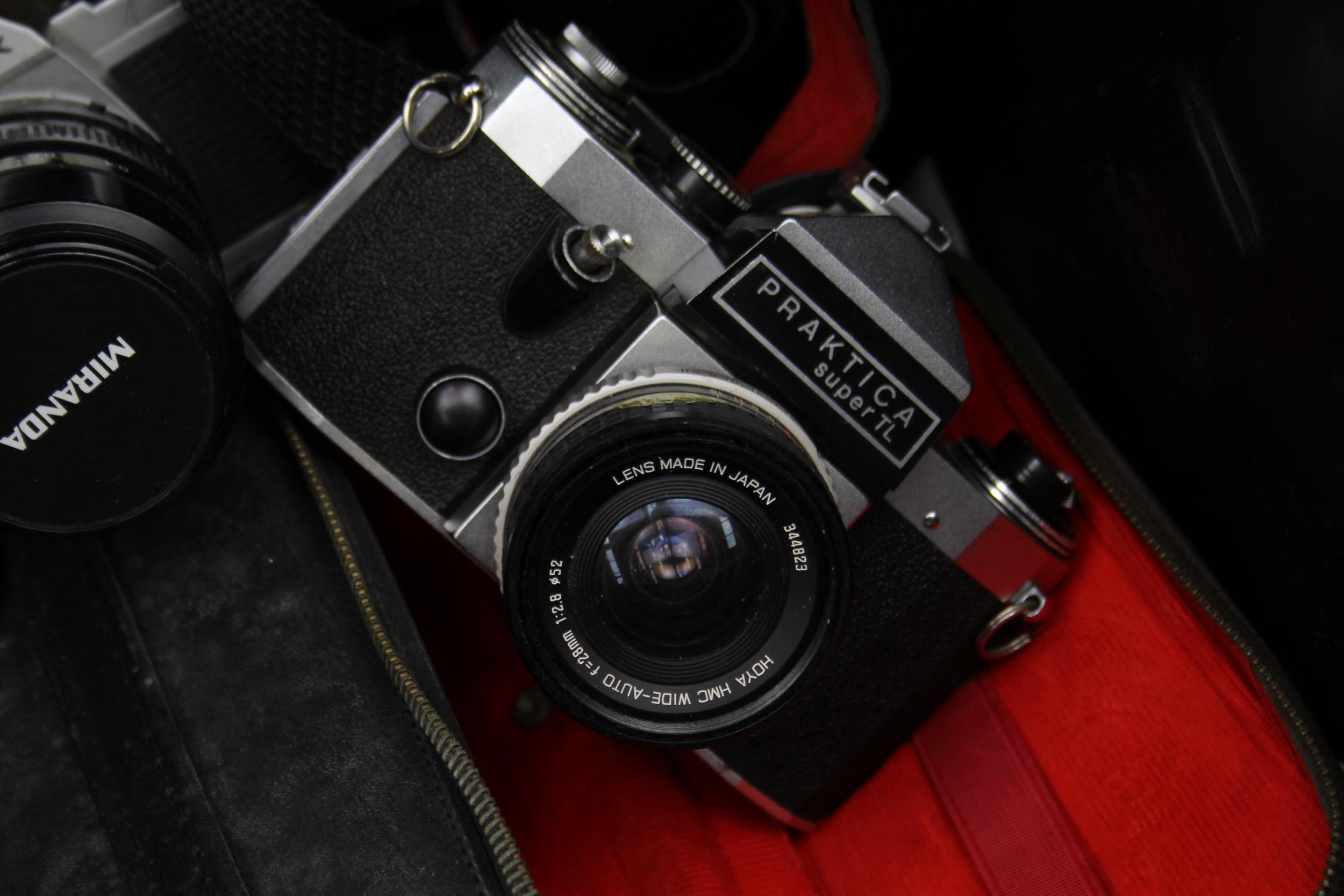 SLR Vintage Film Cameras Inc Zorki, Chinon, FED, Prakitca w/ Misc Lenses Job Lot - SLR Vintage - Image 2 of 6