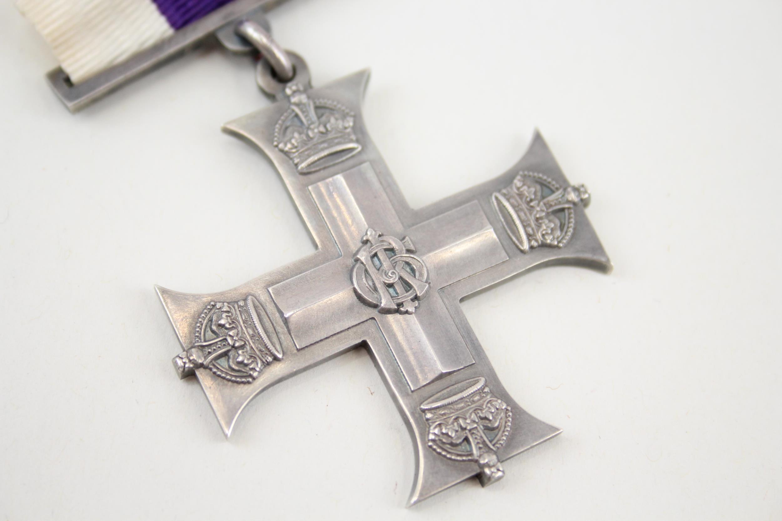 WW1 Military Cross, Engraved, Capt George Philip Baines, Durham L.I 1918 - WW1 Military Cross, - Image 2 of 5