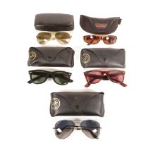 3x Ray Bans, 1x Bolle and 1x Ralph Lauren -