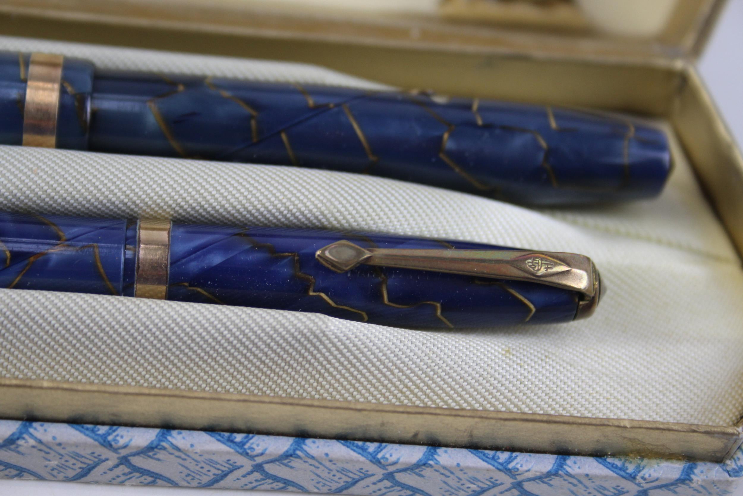 Vintage CONWAY STEWART 84 Navy Casing Fountain Pen w/ 14ct Gold Nib, Pencil Etc - w/ 14ct Gold - Image 5 of 7
