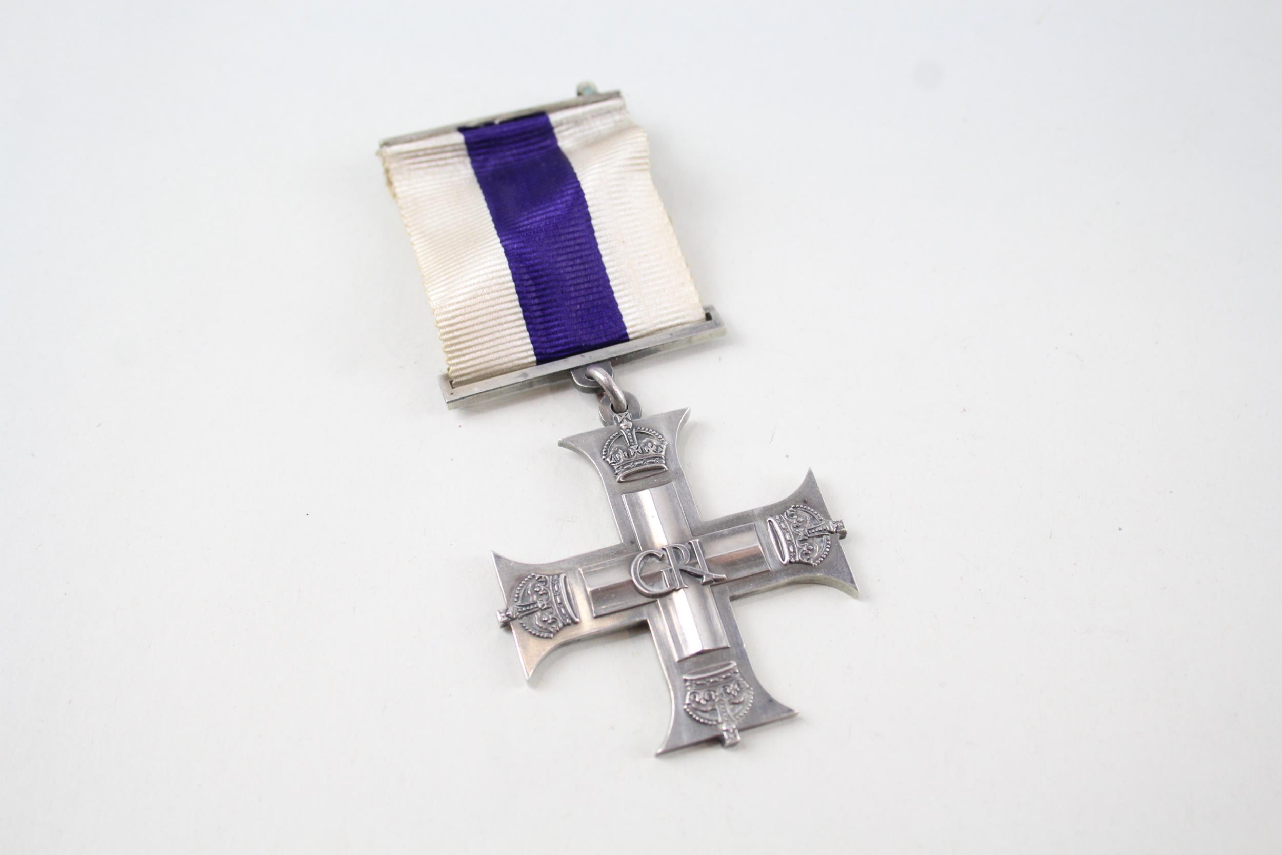 WW2 Military Cross 1945, Engraved, Lieut Geoffery J.G. Thomson, Royal Dragoon - WW1 Military