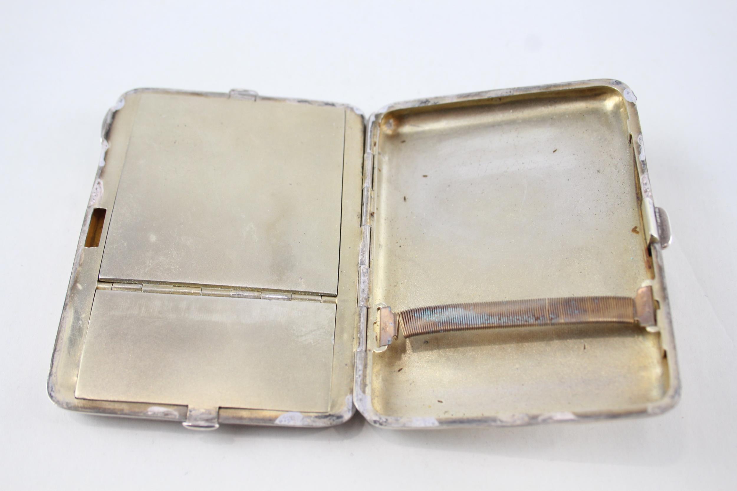 Edwardian 1908 Chester Sterling Silver Ladies Compact / Cigarette Case (125g) - Maker - William - Image 3 of 5