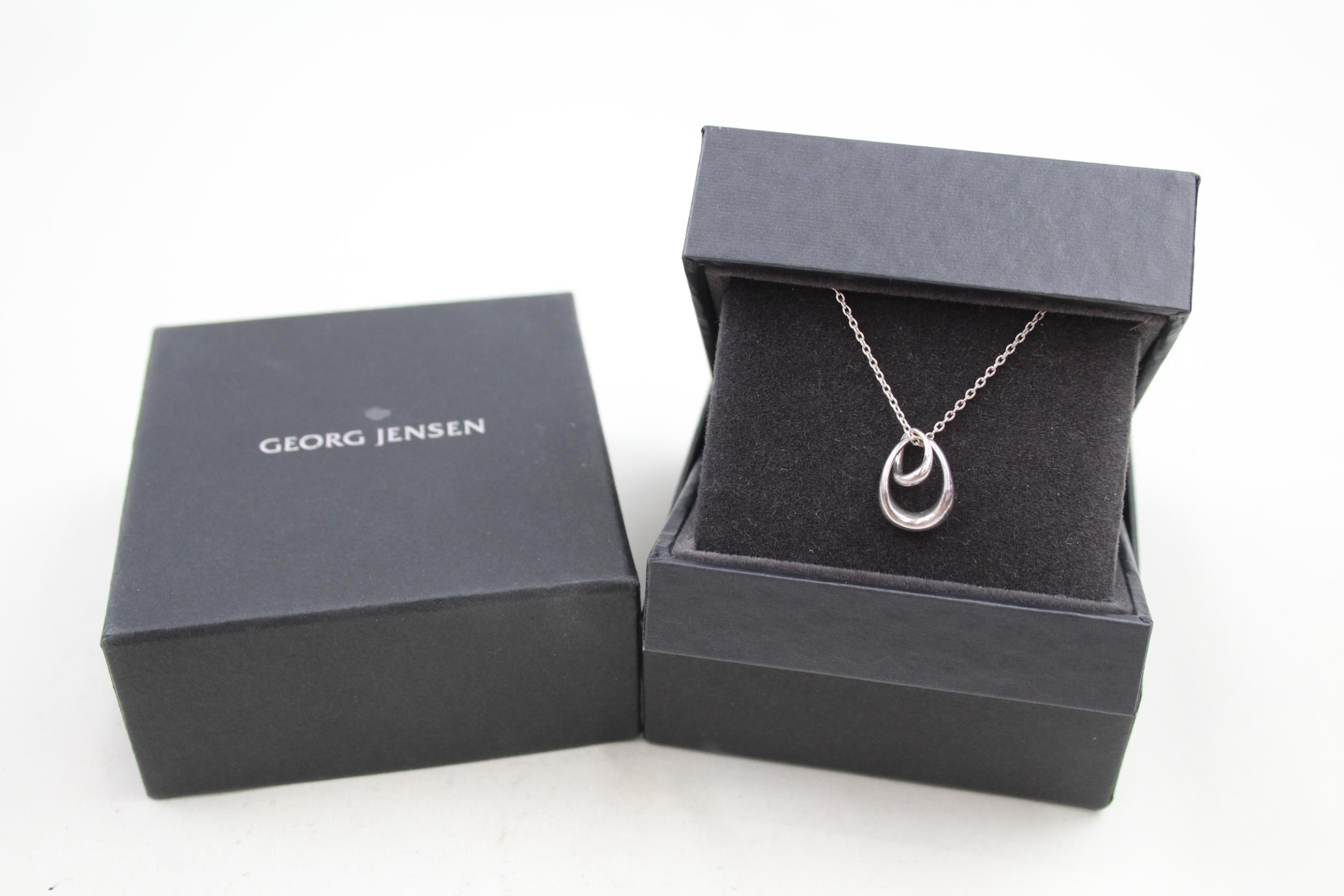 A silver pendant necklace by Georg Jensen (3g)