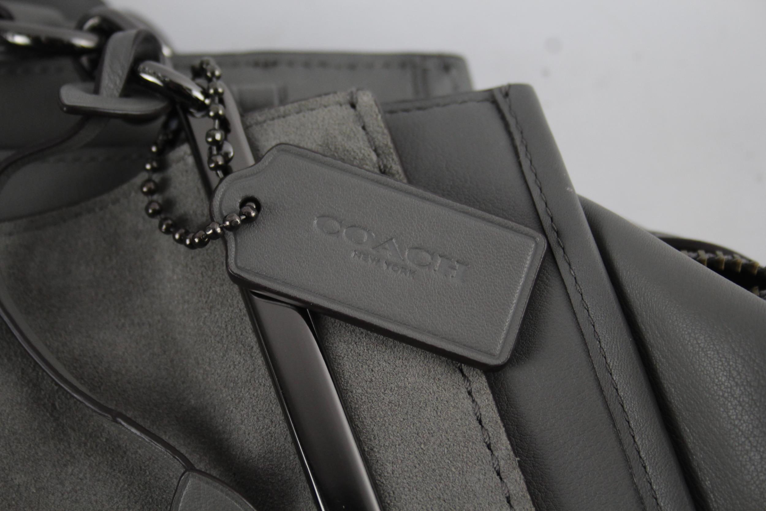 Coach Dreamer 36 Designer Bag Grey Genuine Leather - Coach Dreamer 36 Designer Bag Grey Genuine - Image 2 of 4