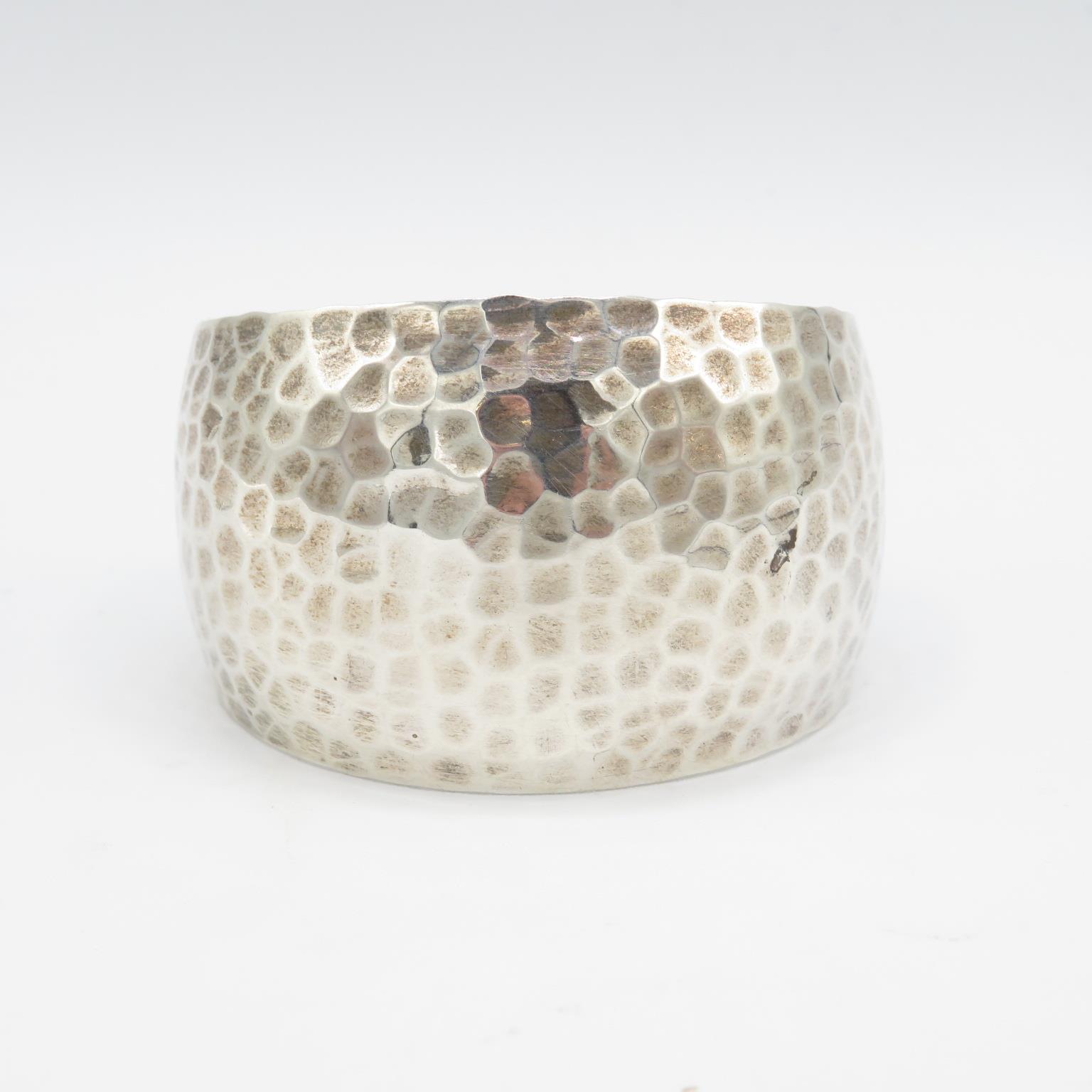 925 silver cuff bangle 35g - Image 2 of 3