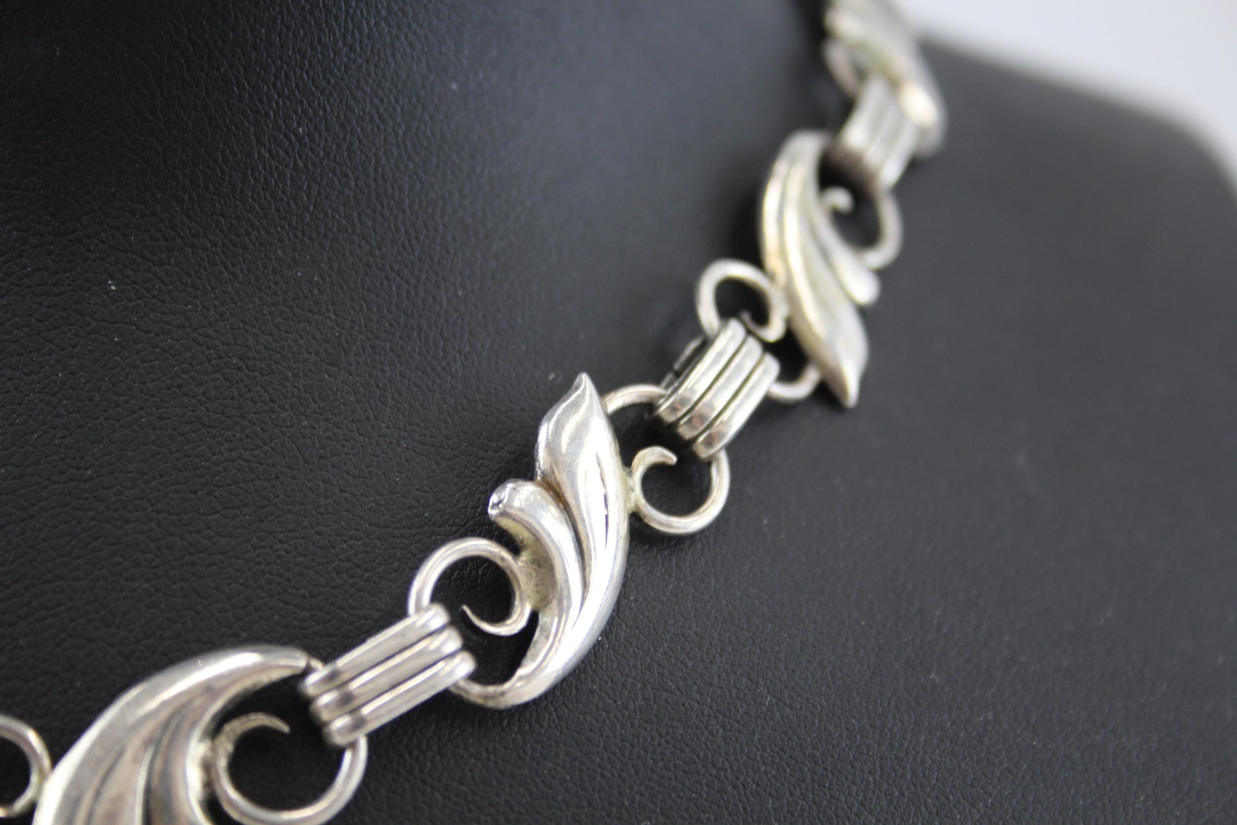 A 1940s silver collar necklace by Candida (38g) - Image 4 of 5