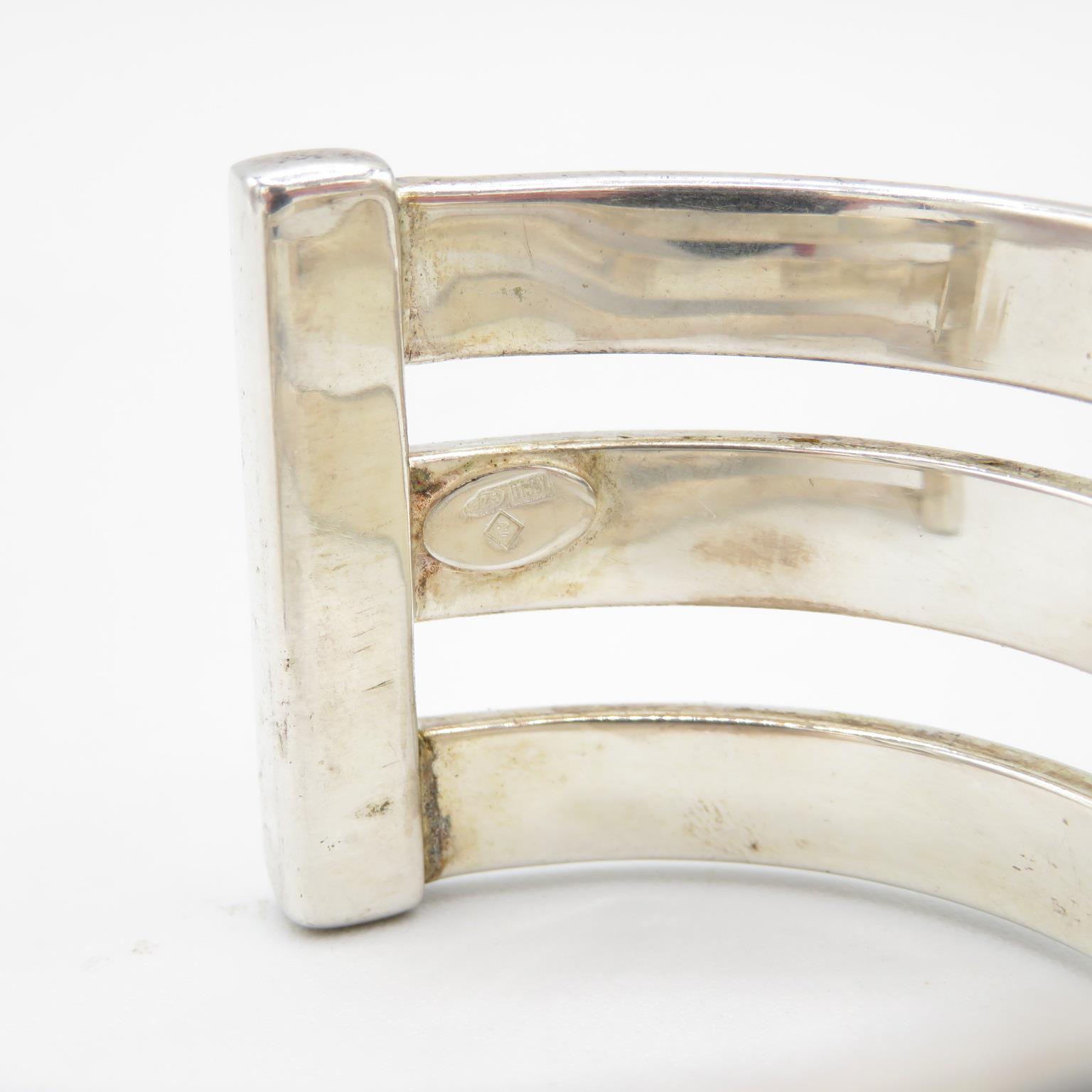 925 HM Italy cuff bangle 30g - Image 4 of 4