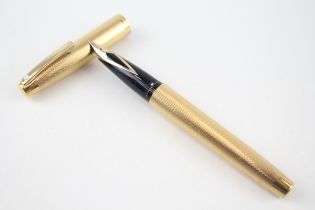 Vintage SHEAFFER Imperial Gold Plated Fountain Pen w/ 14ct Gold Nib WRITING - Dip Tested & WRITING