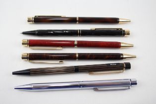 6 x SHEAFFER Ballpoint Pens / Biros Inc Vintage, Targa, Lacquer Etc - UNTESTED Items are in