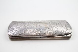 Antique Edwardian 1906 Birmingham Sterling Silver Spectacle Case (55g) - Maker - Unidentifiable