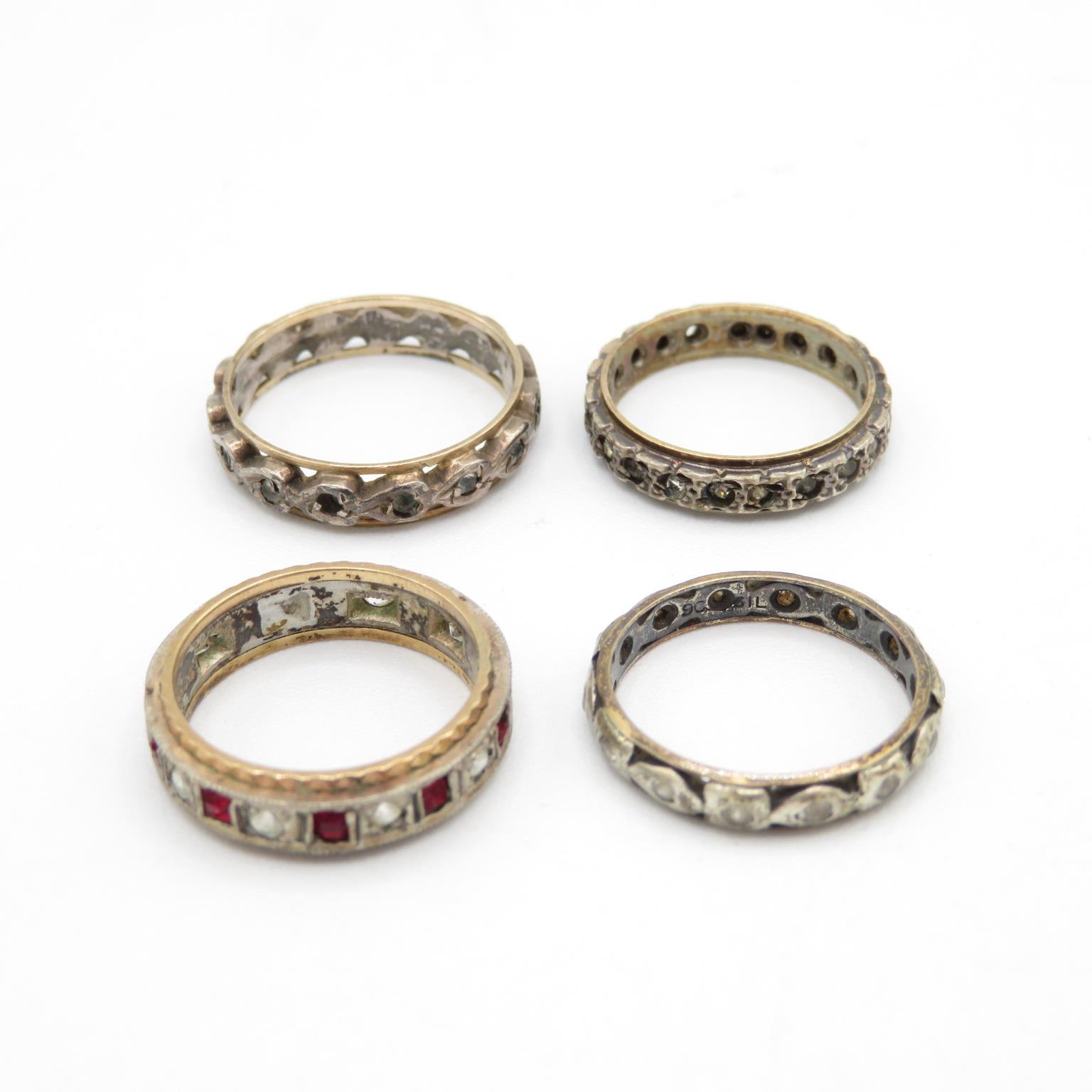 Collection of vintage gold and silver rings 10.2g