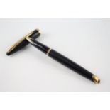 Vintage WATERMAN Carene Fountain Pen Black Casing 18ct Gold Nib WRITING - Dip Tested & WRITING In