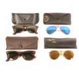 4x pairs Ray Ban sunglasses -