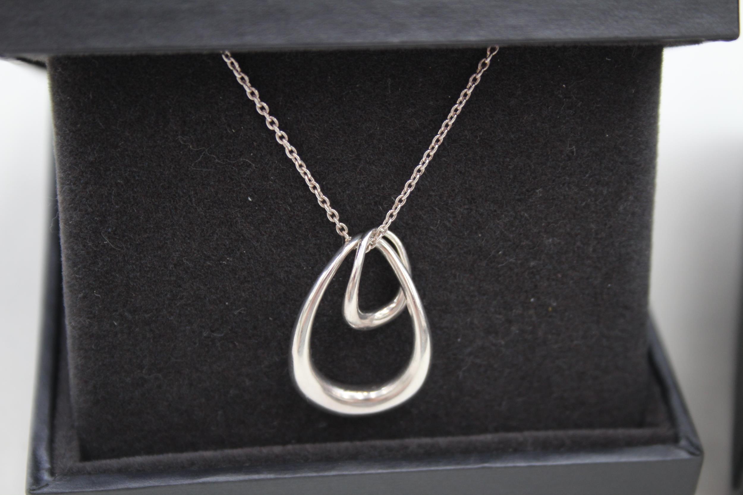 Georg Jensen sterling silver Offspring pendant necklace (6g) - Image 2 of 5