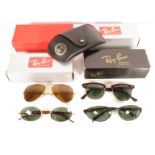 4x boxed Ray Ban sunglasses and 4x loose Ray Ban sunglasses -