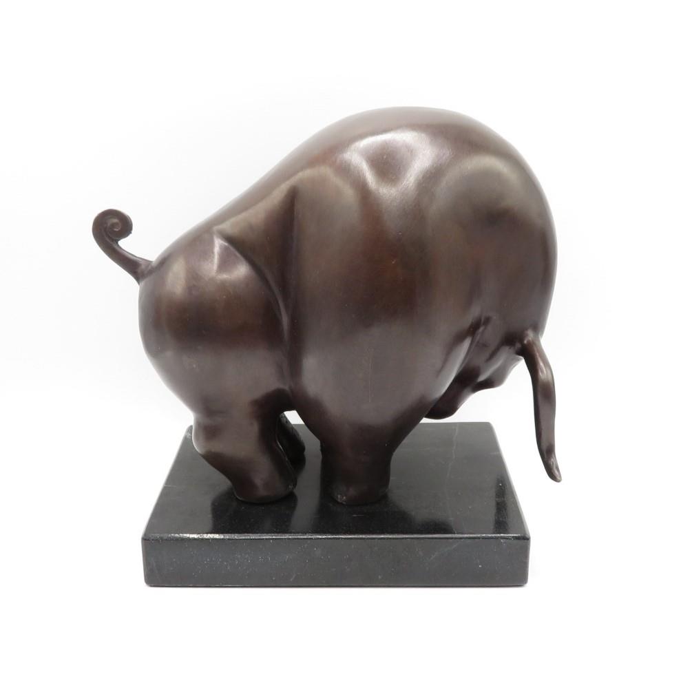 Cold Cast Bronze Bull - 7 inch long x 7 high - Image 2 of 5