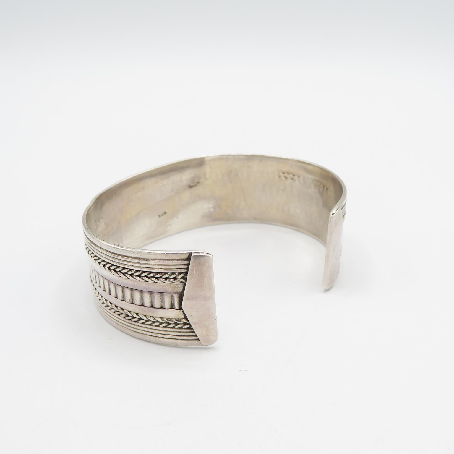 925 sterling silver bangle 40g - Image 3 of 4