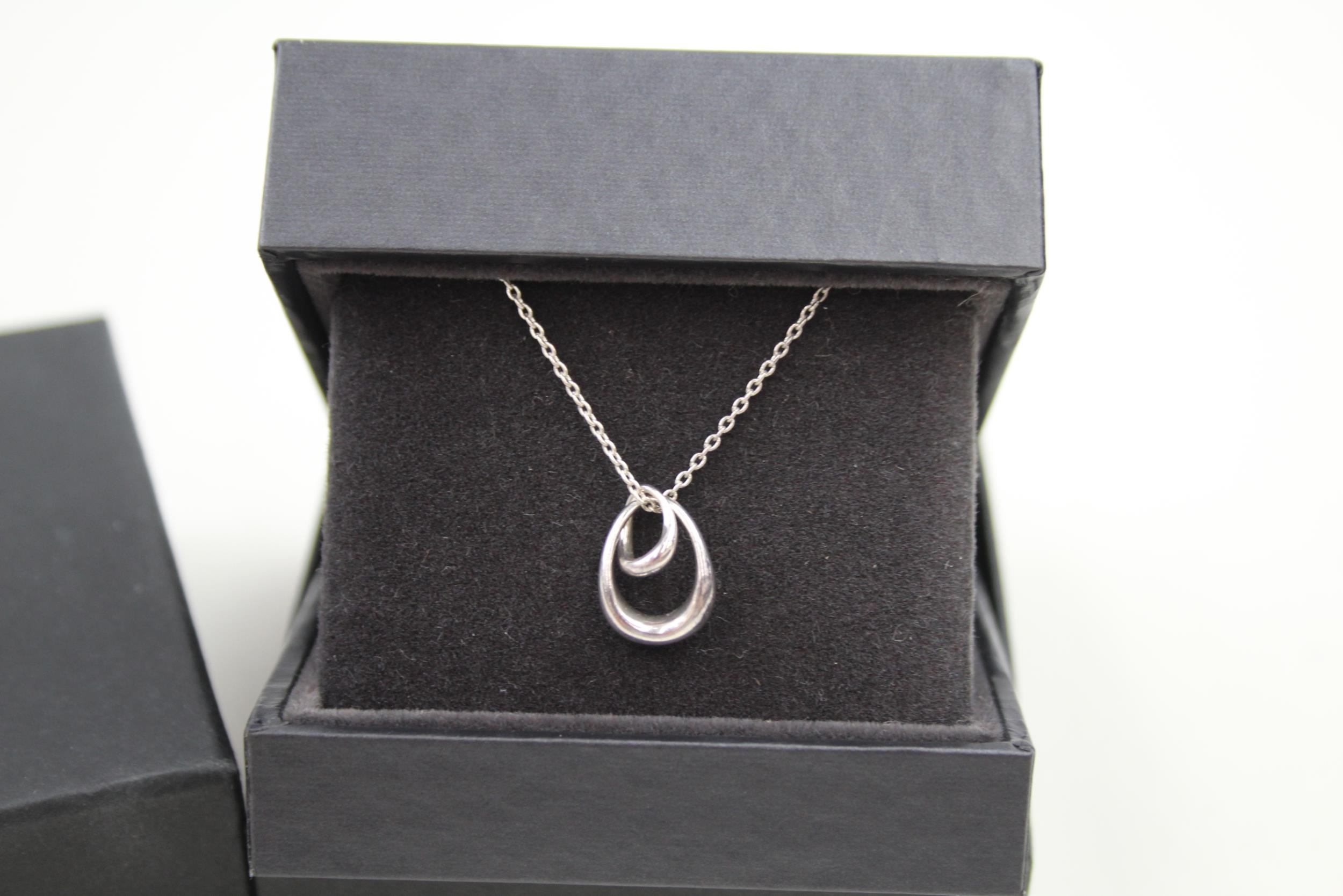A silver pendant necklace by Georg Jensen (3g) - Image 2 of 5