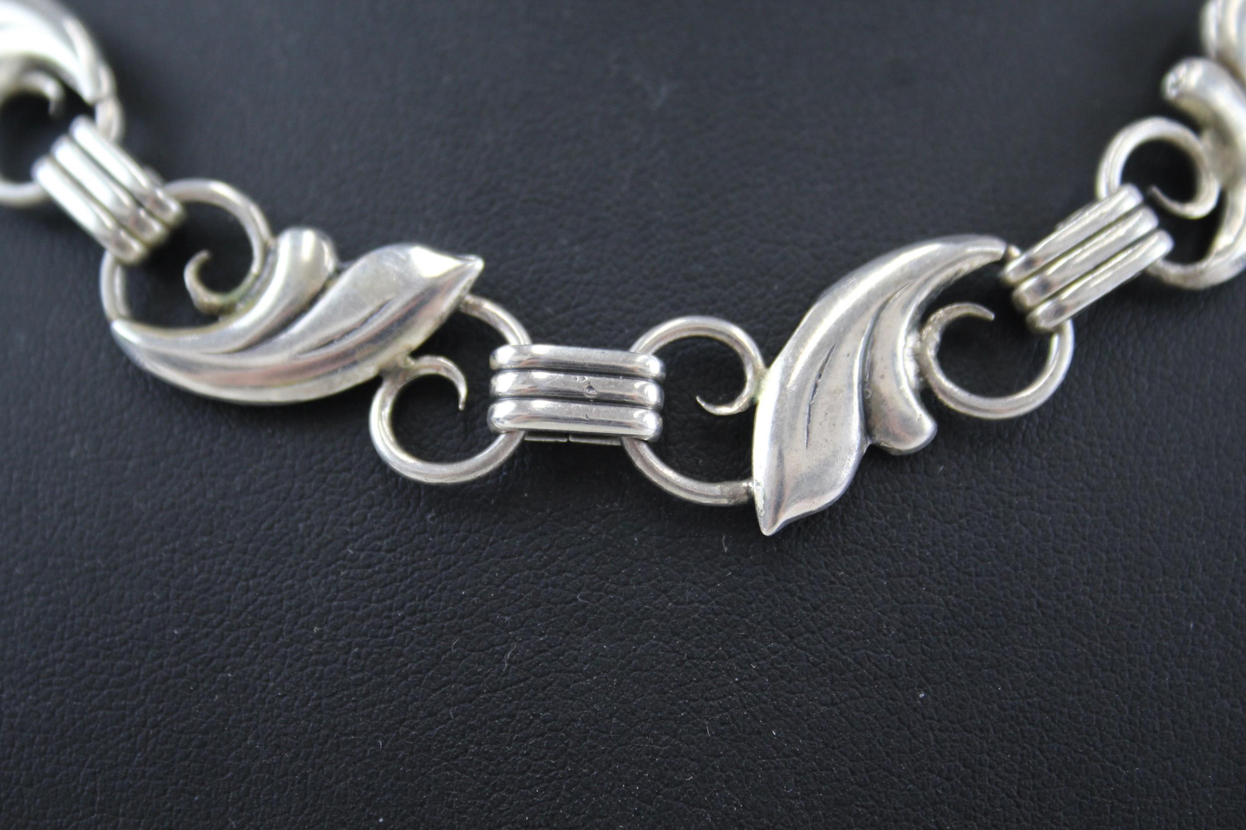 A 1940s silver collar necklace by Candida (38g) - Image 2 of 5